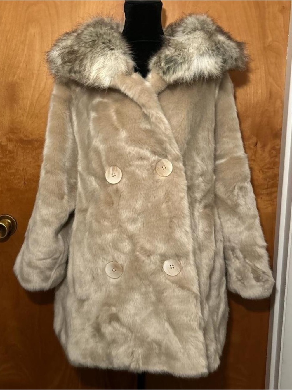 Emerson Fry Beige Faux Fur coat
